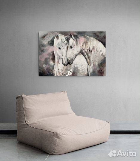 Большая картина с лошадьми для влюбленных