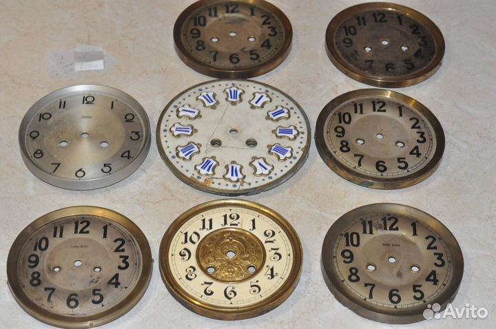 Старинные циферблаты для часов Gustav Becker разны