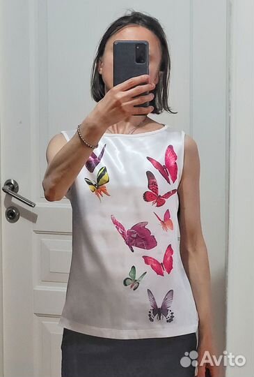 Топ с принтом