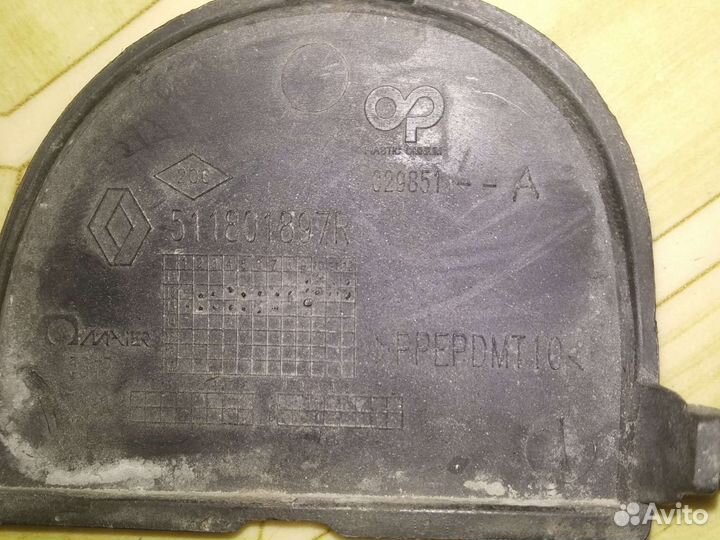 Заглушка буксировочного крюка renault megan3