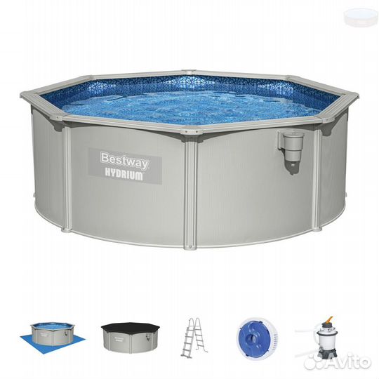 Стальной бассейн Bestway Hydrium Pool Set 360х120