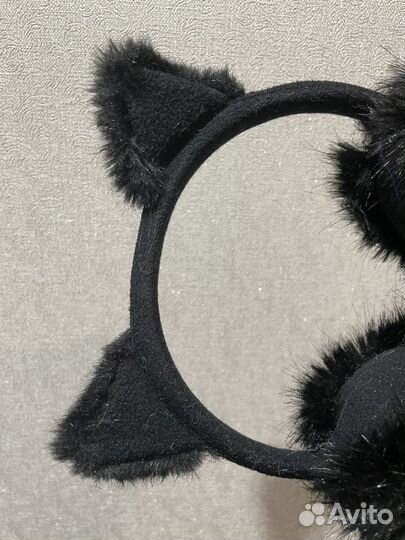 Теплые наушники ободок кошачьи уши H&M