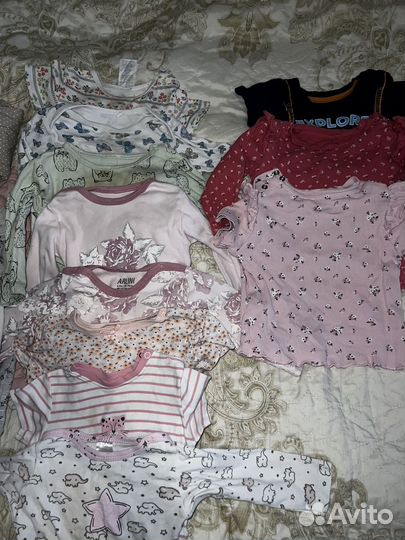 Вещи пакетом на девочку74-80-86