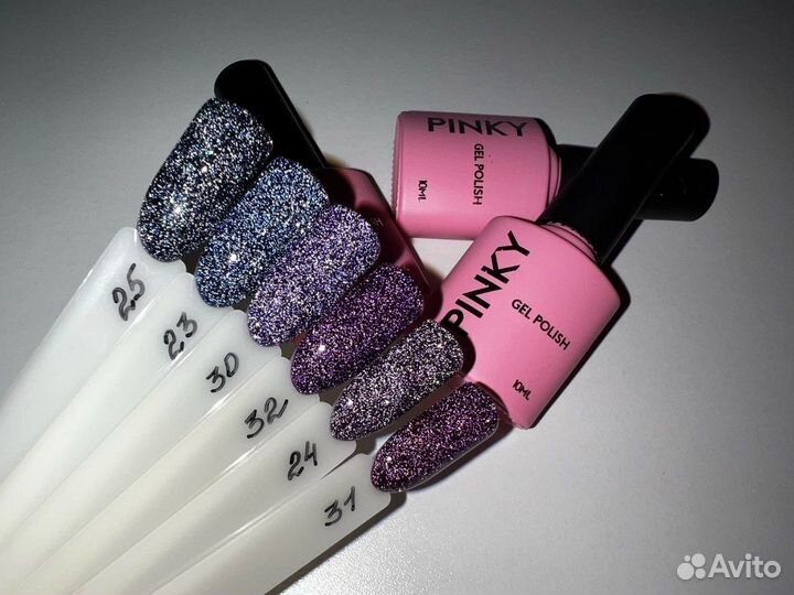 Набор 10 светоотражающих гель-лаков