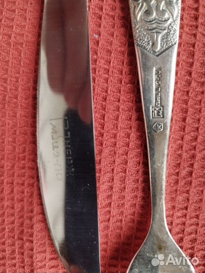 Набор столовых приборов мельхиор СССР
