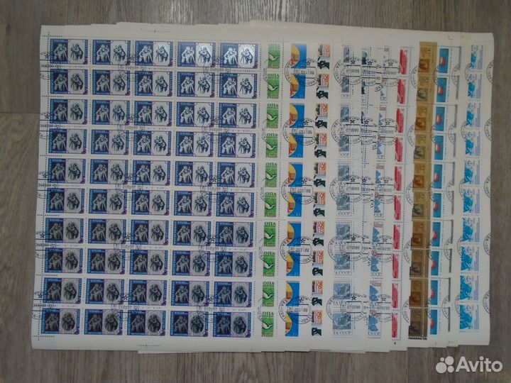 Марки СССР, Вьетнама, Гвинеи. Более 150 листов