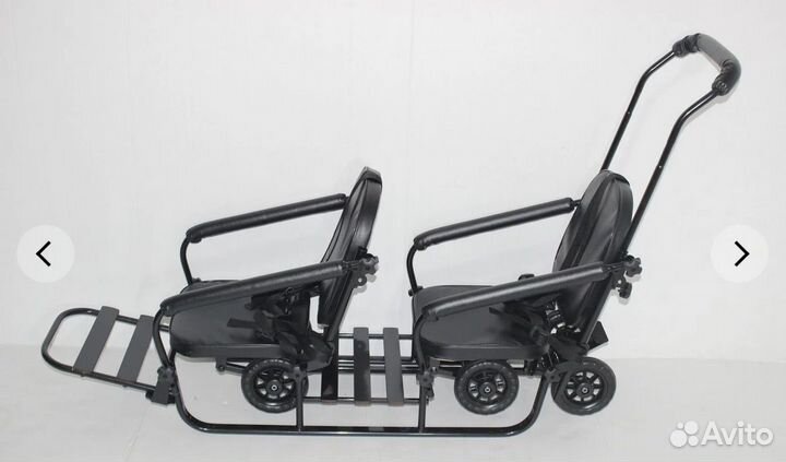 Санки трансформер для двух детей