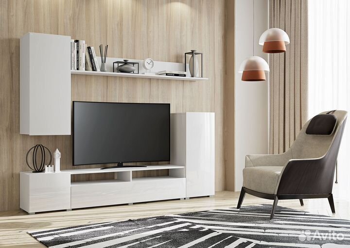 Стенка Лира Глянец Мдф