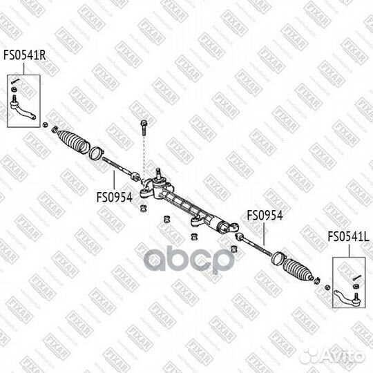 Наконечник рулевой тяги правый прав FS0541R