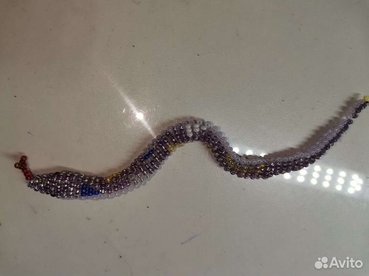 Змея из бисера