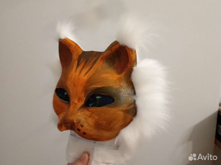 Маска для квадробики, маска кошки, фурри