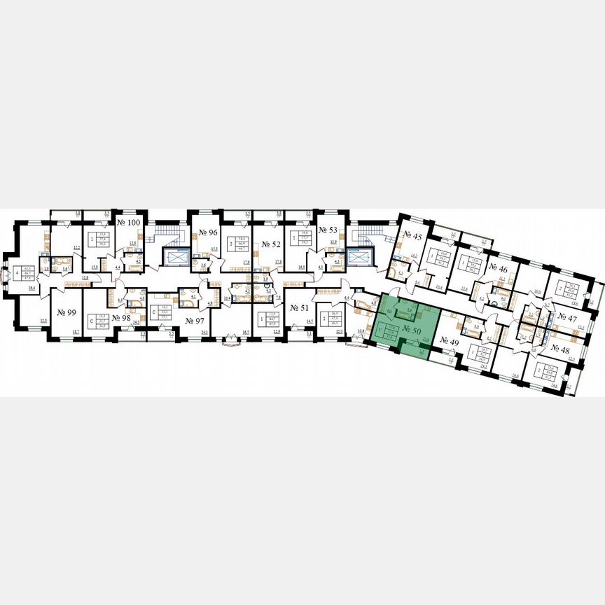Квартира-студия, 32,8 м², 6/8 эт.