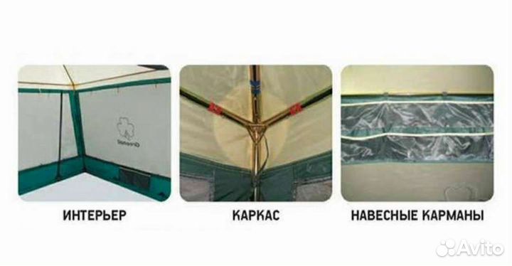 Шатёр кемпинг green veranda comfort