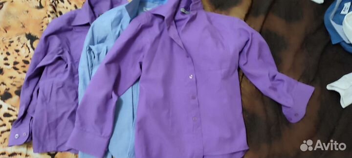 Рубашки на мальчика 128 134