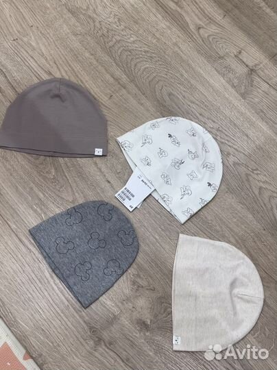 Шапочки для малыша хлопковые HM