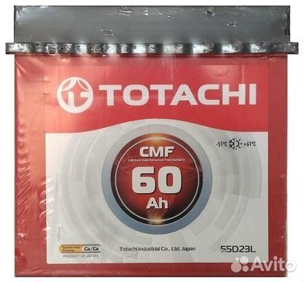 60Ач Аккумулятор Totachi 55D23L