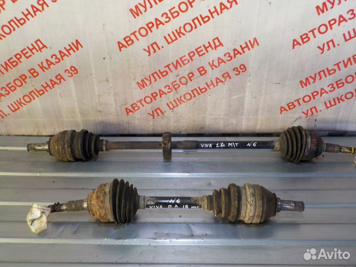 Привод передний левый правый Шевроле Вива 1.6л М/Т