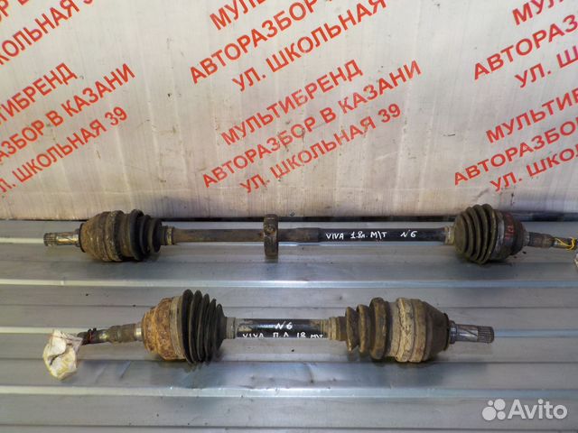 Привод передний левый правый Шевроле Вива 1.6л М/Т