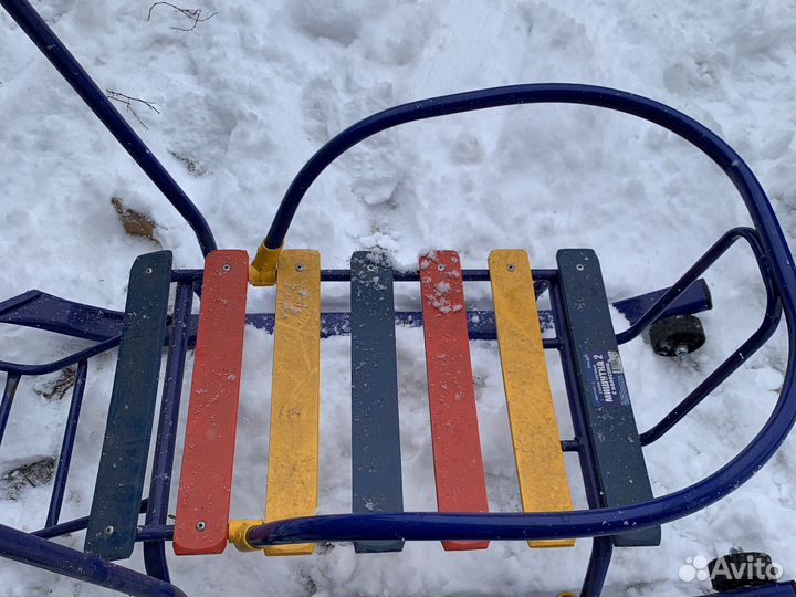 Санки с колесиками