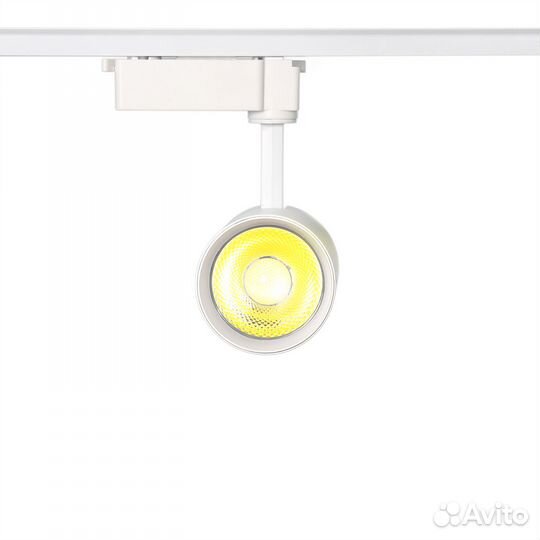Трековый светильник 30W 5000K LED однофазный