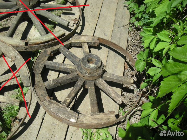 Колёса от лошадиной телеги неполные самовывоз