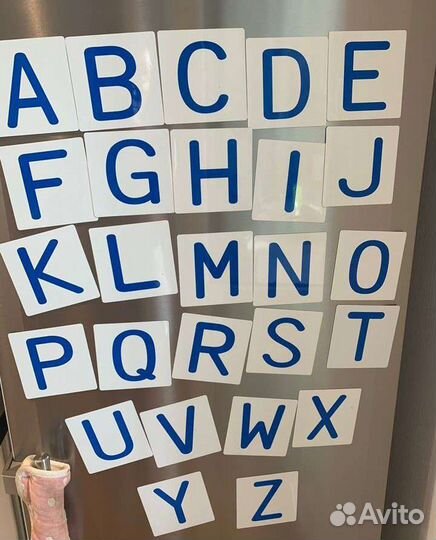 Магнитный английский алфавит азбука на магнитах