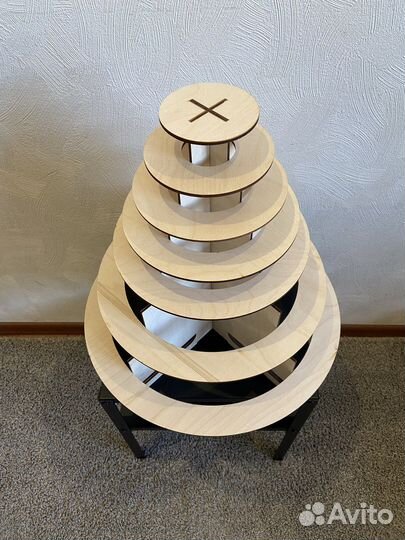 Пирамида под капкейки и макаруны 7 ярусов