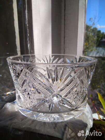 Ваза хрусталь СССР не пользованная