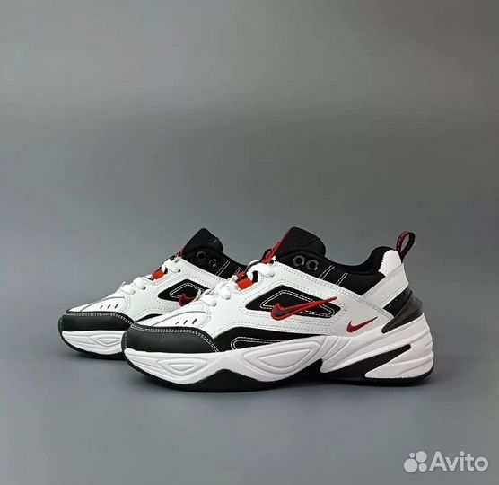 Nike M2K Tekno White Black Red