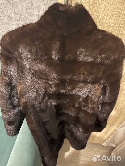 Шуба норковая 42 44 поперечка