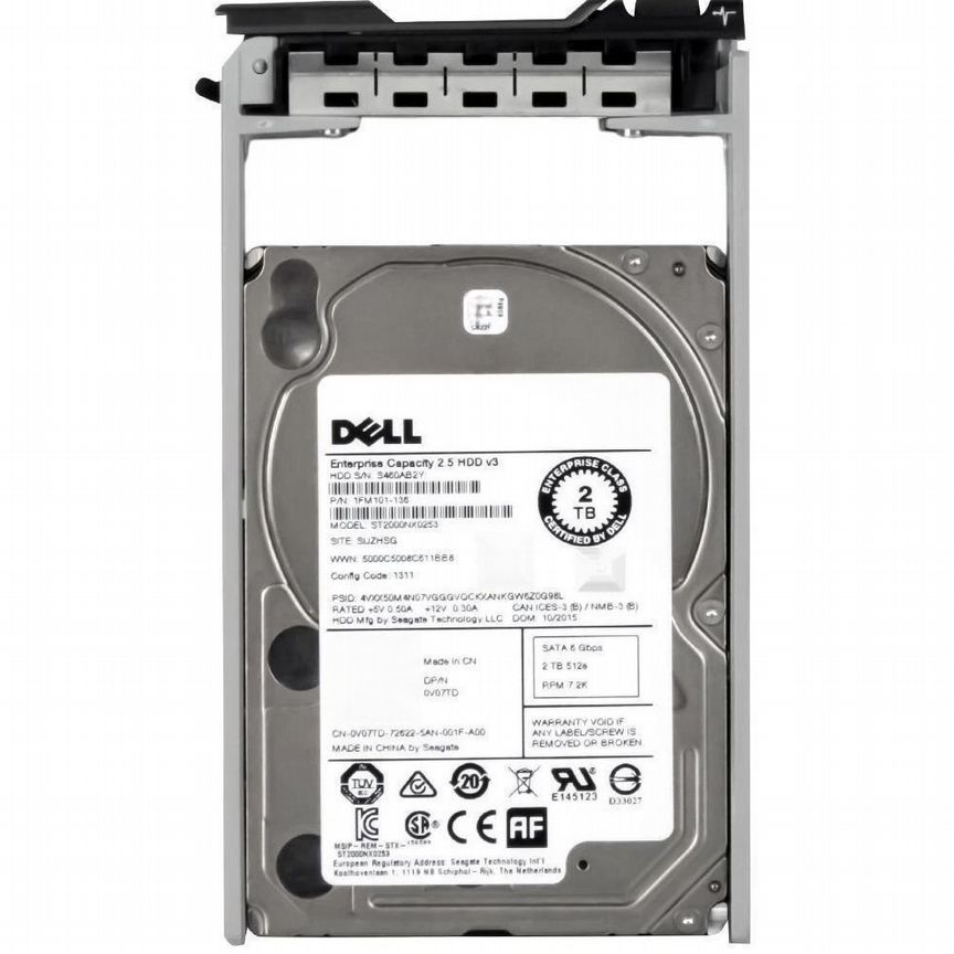 [PCH77] Жесткий Диск Dell 2tb 7200 Sata3 3.5" Hdd Pch77