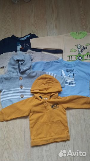 Одежда пакетом на мальчика 6-9 месяцев
