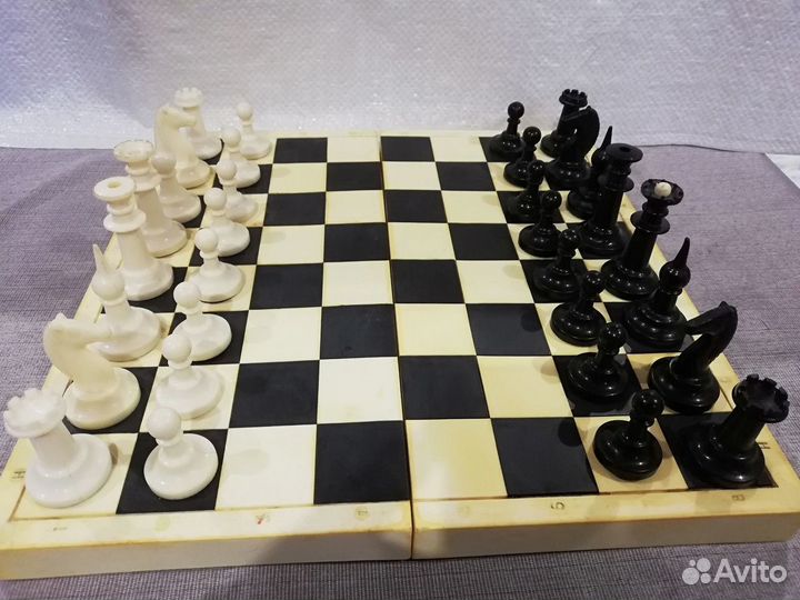 Шахматы СССР Фигуры из тяжелого пластика Редкие