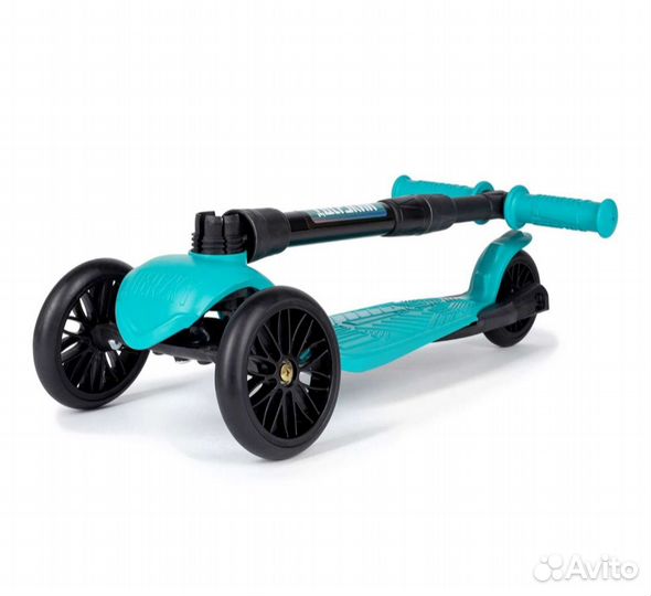 Самокат трёхколёсный Дерзкий бирюзовый