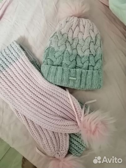 Шапка и шарф детские