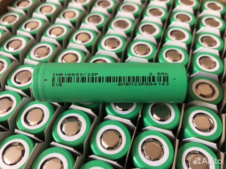 Аккумуляторы 18650 2500mAh EVE 25p