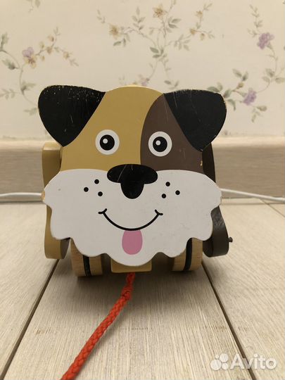Melissa & Doug деревянная каталка собачка