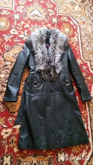 Кожаный плащ