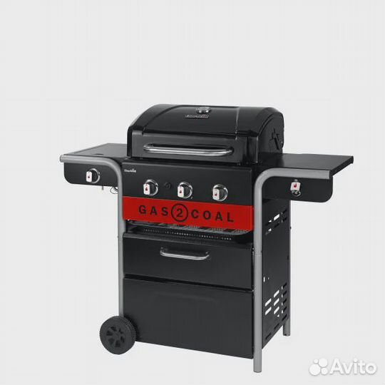 Угольный + газовый гриль char-broil GAS2coal hybrid 3B