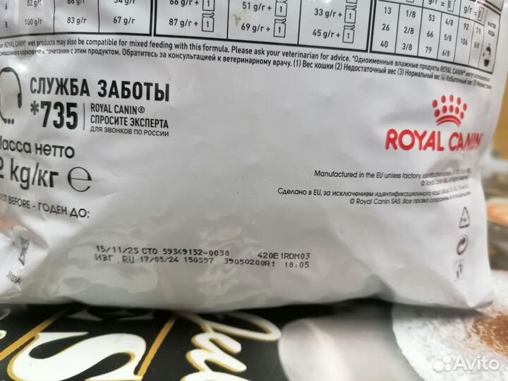 Корм для кошек royal canin gastrointestinal