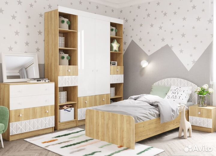 Тумба прикроватная тд 400.1 Сканди Белый глянец/Ду