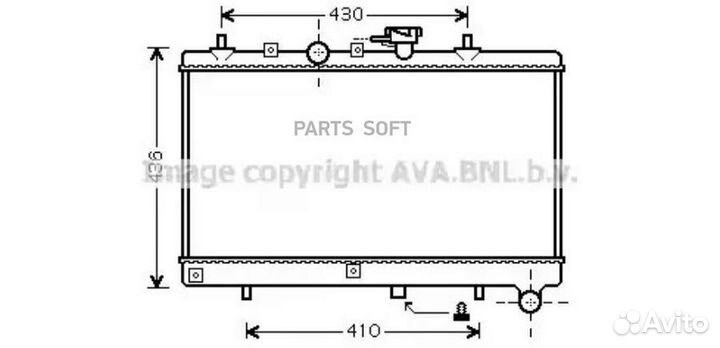Радиатор охлаждения Киа Rio I