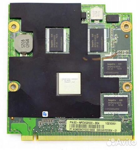 Видеокарта nvidia 9300M GS для ноутбука asus M50 с