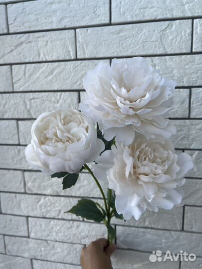 Искусственные цветы пион для свадебного декора