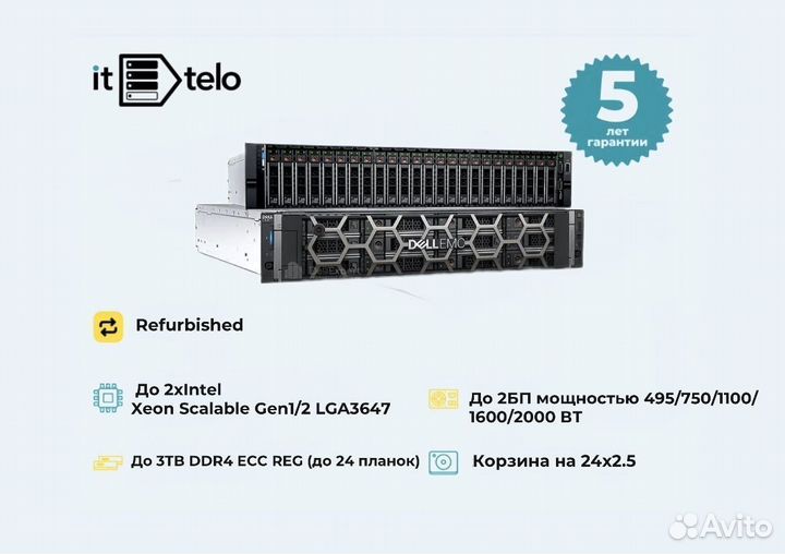 Сервер dell PowerEdge R740XD