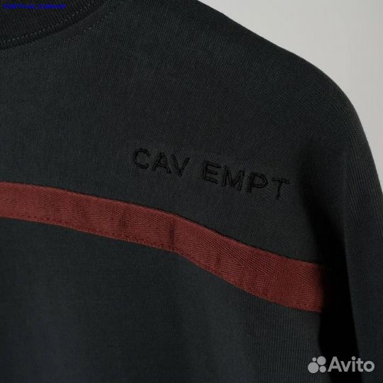 Лонгслив Cav Empt с плащевыми вставками