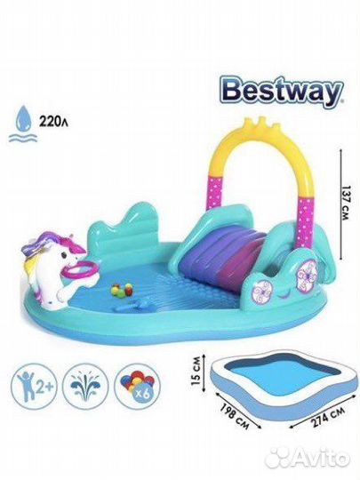 Детский надувной бассейн