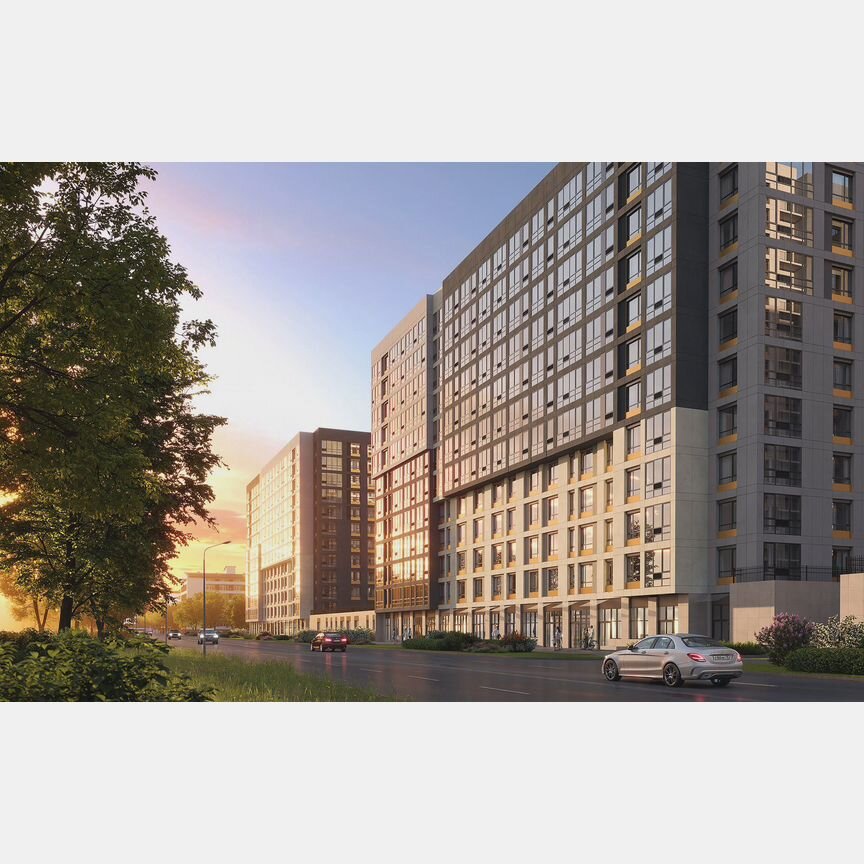 2-к. квартира, 62,1 м², 16/18 эт.