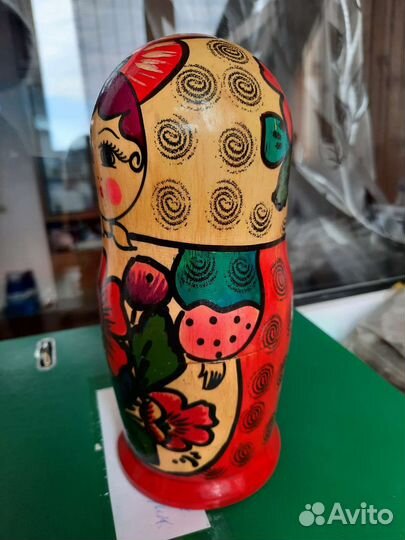 Матрешка СССР деревянная 1970 г