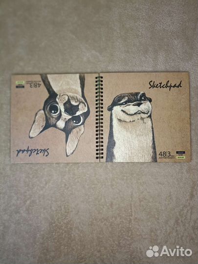 Блокнот/альбом для рисования, скетчбук на кольцах
